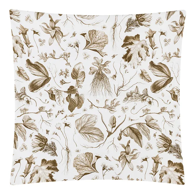 Art De La Maison<Boutiques de musées Housse de coussin bronze Herbier du roi - Maison Baluchon