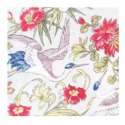Boutiques de musées Housse de coussin Coupon de tissus à décor de cigogne, 1893 - 40 x 40 cm Sale
