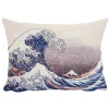 Boutiques de musées Housse de coussin Hokusai La vague Clearance