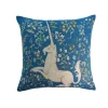 Boutiques de musées Housse de coussin Licorne - Bleue Best