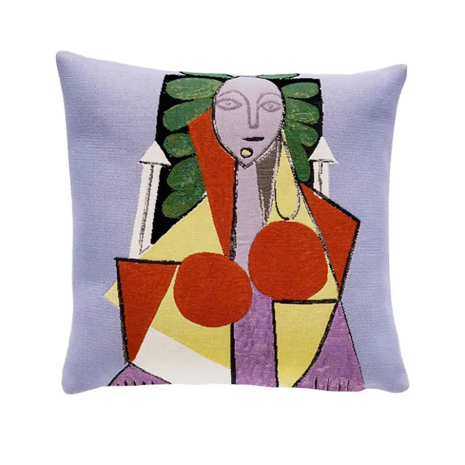 Boutiques de musées Housse de coussin Picasso Femme dans un fauteuil Outlet