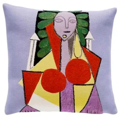 Boutiques de musées Housse de coussin Picasso Femme dans un fauteuil Outlet