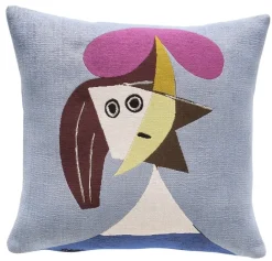 Boutiques de musées Housse de coussin Picasso Femme au chapeau New
