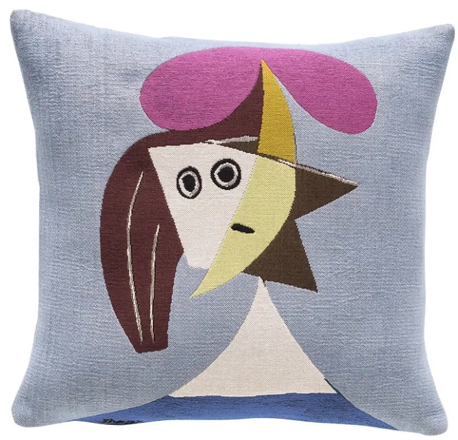 Boutiques de musées Housse de coussin Picasso Femme au chapeau New