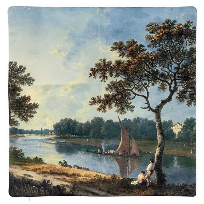 Boutiques de musées Housse de coussin Richard Wilson La Tamise près de Marble Hill, Twickenham Discount