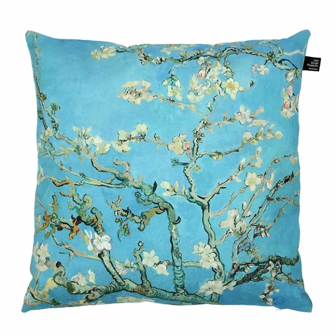 Art De La Maison<Boutiques de musées Housse de coussin Vincent van Gogh - Amandier en fleurs - 40x40cm