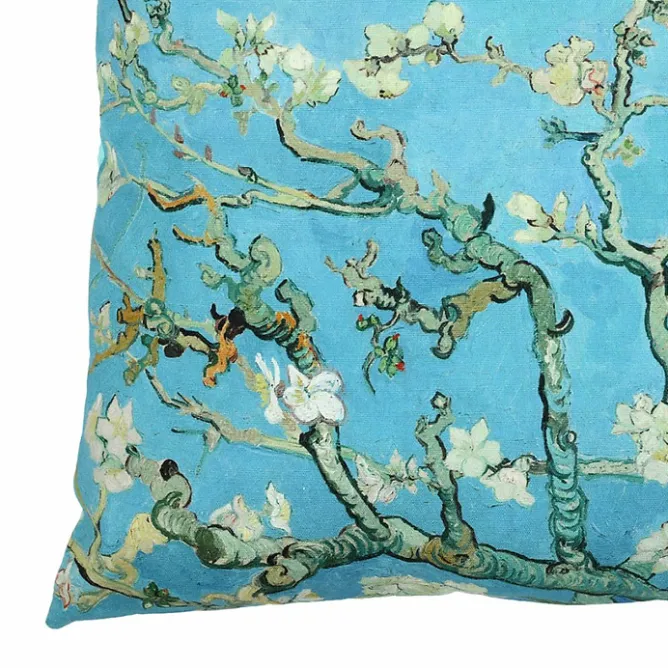 Art De La Maison<Boutiques de musées Housse de coussin Vincent van Gogh - Amandier en fleurs - 40x40cm