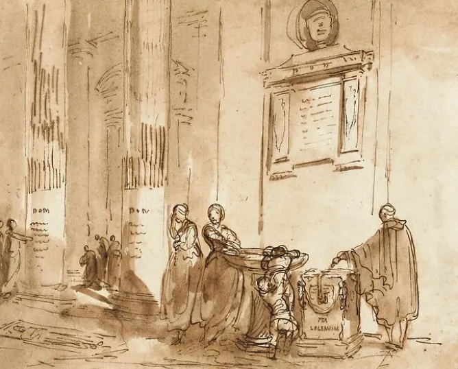 Boutiques de musées Intérieur d'une église (toiles sans cadre)