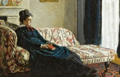 Boutiques de musées Intérieur ou Méditation. Mme Monet au canapé (panneaux aluminium) Sale