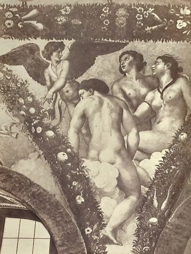Boutiques de musées Italie, Rome: Villa Farnesina, pendentif de la loggia de Psyché 'l'Amour et les grâces' (panneaux aluminium)