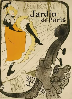 Toiles Sans Cadre<Boutiques de musées Jane Avril au Jardin de Paris (2e état) (toiles sans cadre)