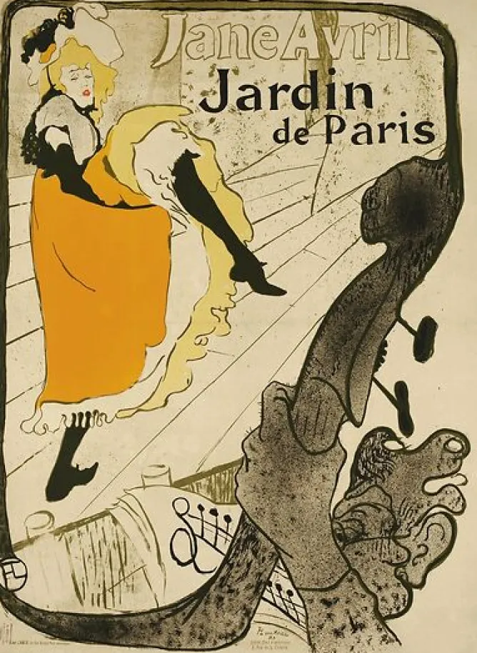 Boutiques de musées Jane Avril au Jardin de Paris (2e état) (toiles sur châssis) Hot