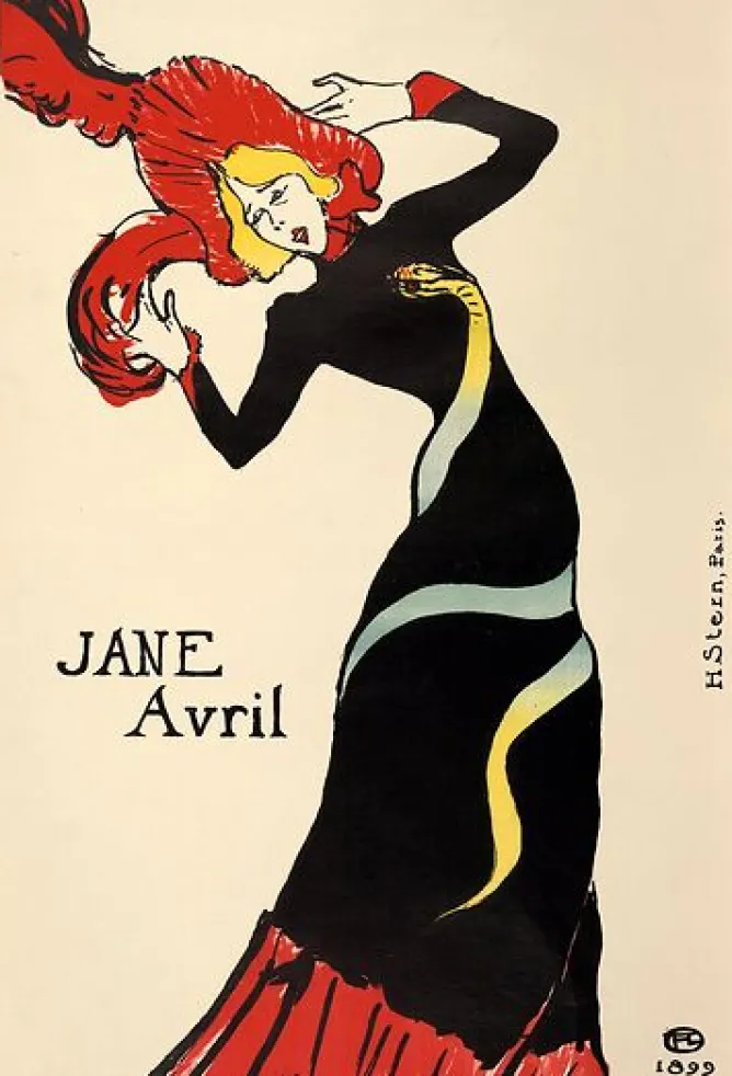 Toiles Encadrées|Affiches D'Art Encadrées<Boutiques de musées Jane Avril (avec la robe au serpent) (toiles encadrées)