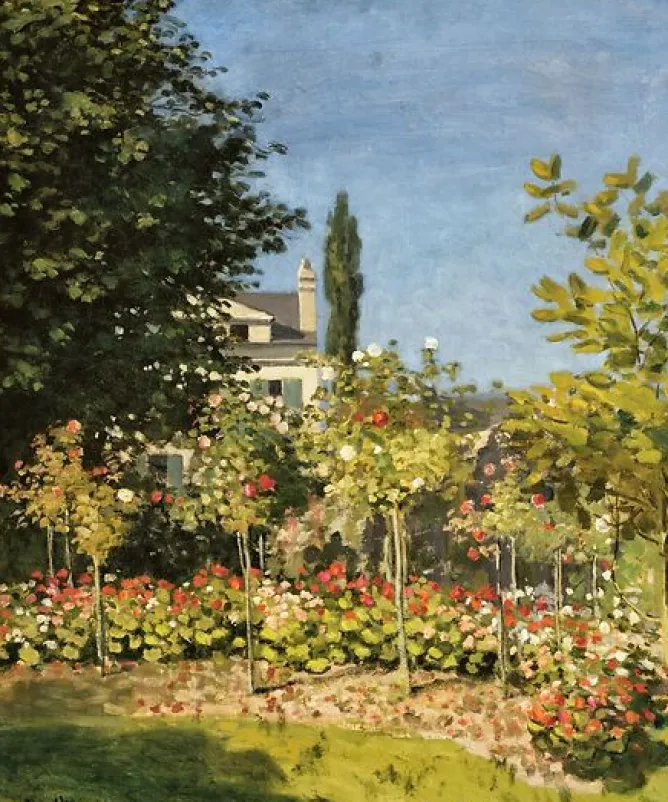 Boutiques de musées Jardin en fleurs, à Sainte-Adresse (toiles encadrées) Clearance