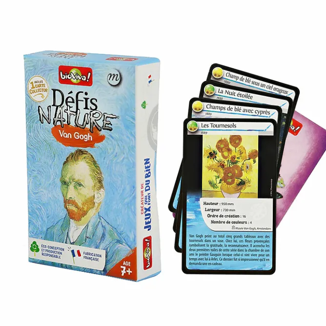 Boutiques de musées Jeu de cartes Défis Nature - Van Gogh - Bioviva New
