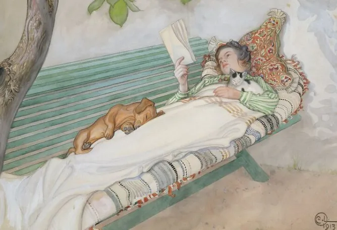Boutiques de musées Jeune femme allongée sur un banc (toiles sans cadre) Best