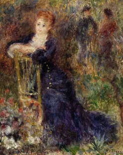 Boutiques de musées Jeune femme assise dans un jardin (toiles encadrées) Hot