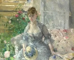 Toiles Sans Cadre|Affiches D'Art Encadrées<Boutiques de musées Jeune femme assise sur un sofa (détail) (toiles sans cadre)