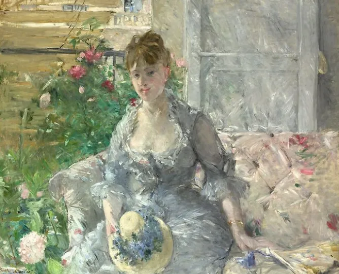 Toiles Sans Cadre|Affiches D'Art Encadrées<Boutiques de musées Jeune femme assise sur un sofa (détail) (toiles sans cadre)