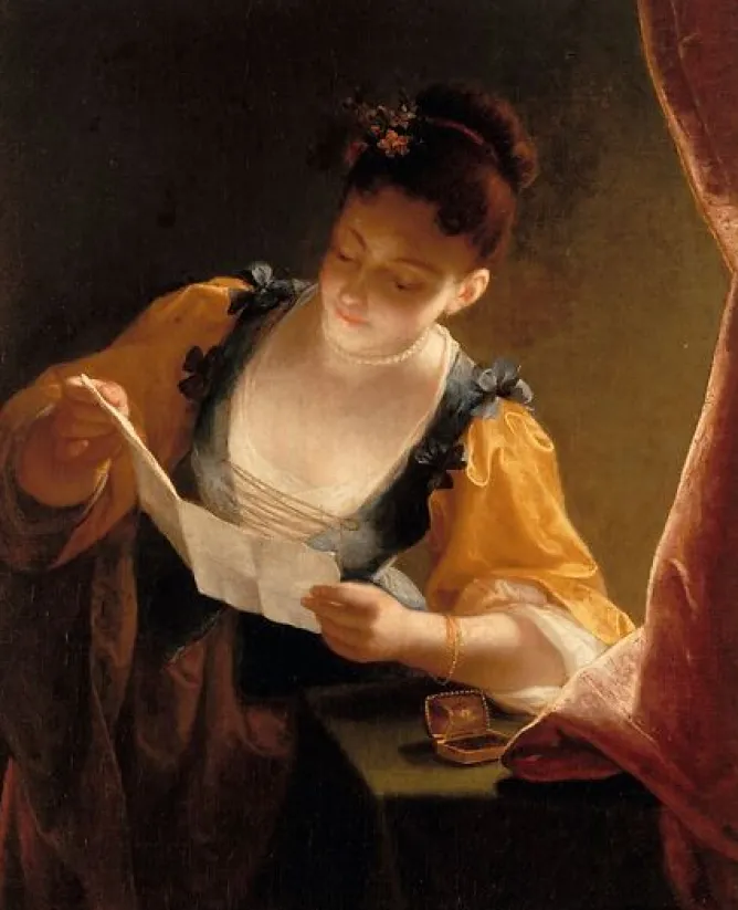 Toiles Encadrées|Panneaux Acryliques<Boutiques de musées Jeune fille lisant une lettre (toiles encadrées)