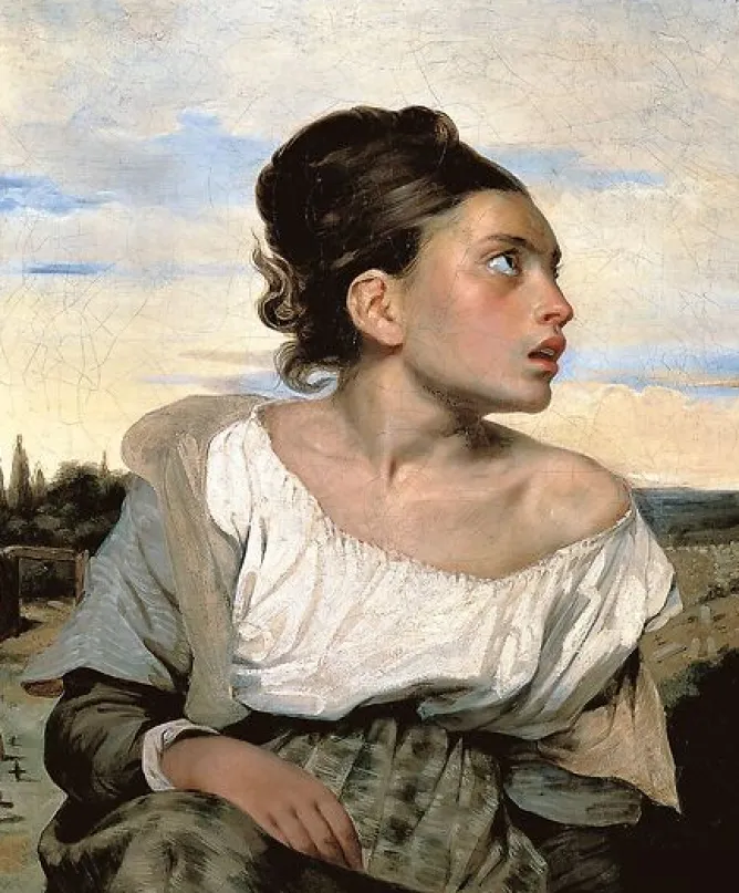 Boutiques de musées Jeune orpheline au cimetière (affiches d'art) Sale