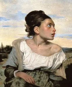 Toiles Sans Cadre|Toiles Encadrées<Boutiques de musées Jeune orpheline au cimetière (toiles sans cadre)
