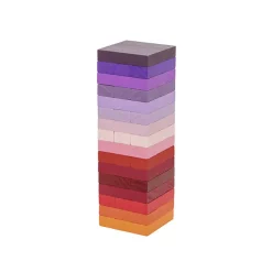 Boutiques de musées Jeu Tour à empiler - Ton chaud dégradé - Block Design Online