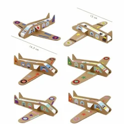 Boutiques de musées Kit créatif 6 avions à construire + Stickers Discount