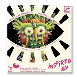 Boutiques de musées Kit Créer avec des stickers inspirés par Giuseppe Arcimboldo - Djeco Discount