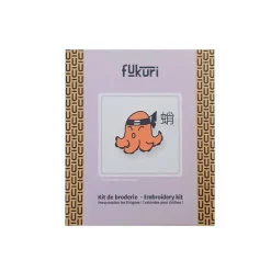 Boutiques de musées Kit de broderie Tako-poulpe - Fukuri New