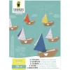 Boutiques de musées Kit de 6 voiliers en carton à colorier et à construire Discount