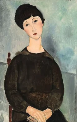 Boutiques de musées La Chevelure noire, dit aussi Jeune fille brune assise (affiches d'art encadrées) Outlet