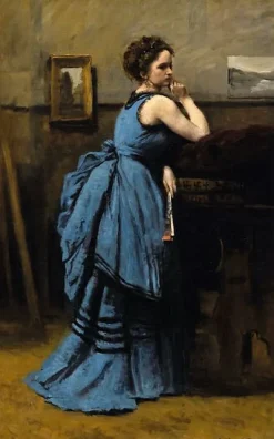 Affiches D'Art Encadrées<Boutiques de musées La dame en bleu (affiches d'art encadrées)