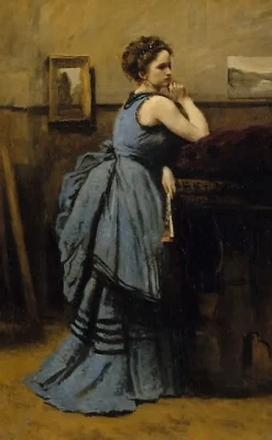 Toiles Encadrées|Toiles Sur Châssis<Boutiques de musées La dame en bleu (toiles encadrées)