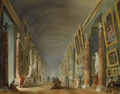 Boutiques de musées La Grande Galerie, entre 1801 et 1805 (toiles sans cadre) New