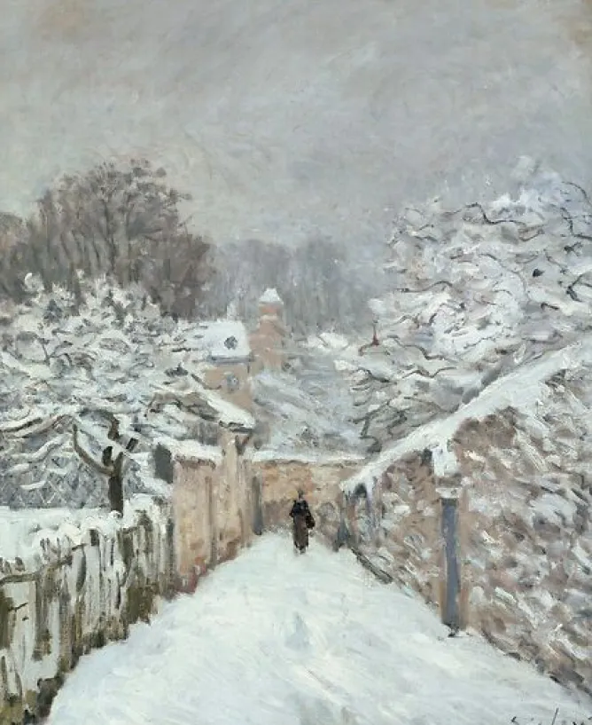 Panneaux Aluminium|Toiles Sans Cadre<Boutiques de musées La neige à Louveciennes (panneaux aluminium)