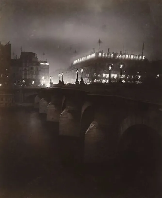 Panneaux Acryliques<Boutiques de musées La Samaritaine et Belle Jardinière, magasins de confection, dans la nuit (panneaux acryliques)