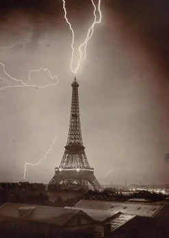 Boutiques de musées La Tour Eiffel foudroyée I/II (toiles sans cadre) Clearance