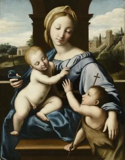 Affiches D'Art Encadrées|Toiles Sur Châssis<Boutiques de musées La Vierge à l'Enfant avec saint Jean (affiches d'art encadrées)