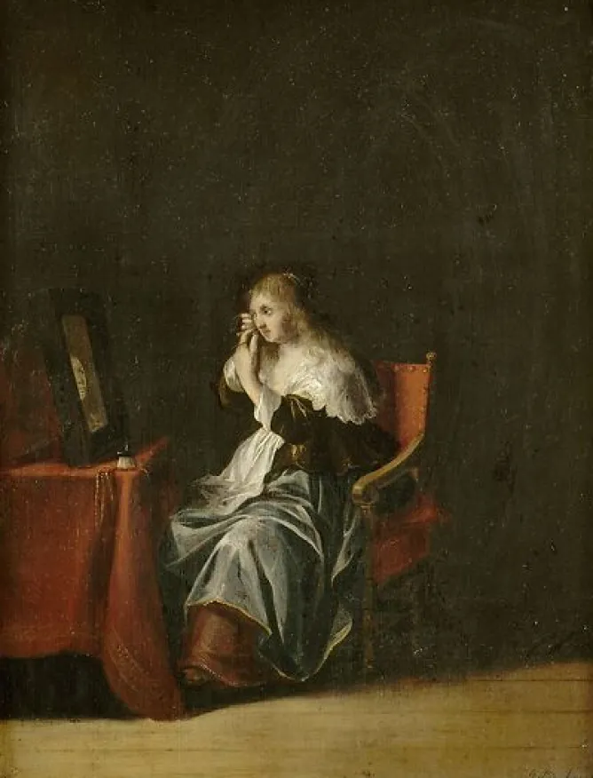 Panneaux Aluminium|Panneaux Acryliques<Boutiques de musées La Vue : femme au miroir (panneaux aluminium)