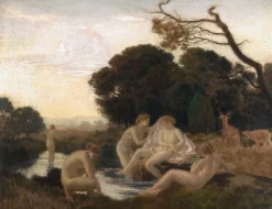 Boutiques de musées Le bain de Diane (affiches d'art) Sale