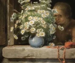 Boutiques de musées Le Bouquet de marguerites (détail) (affiches d'art encadrées) Outlet