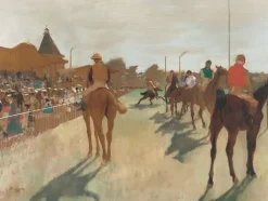 Boutiques de musées Le Défilé, dit aussi Chevaux de course devant les tribunes (panneaux acryliques) Discount
