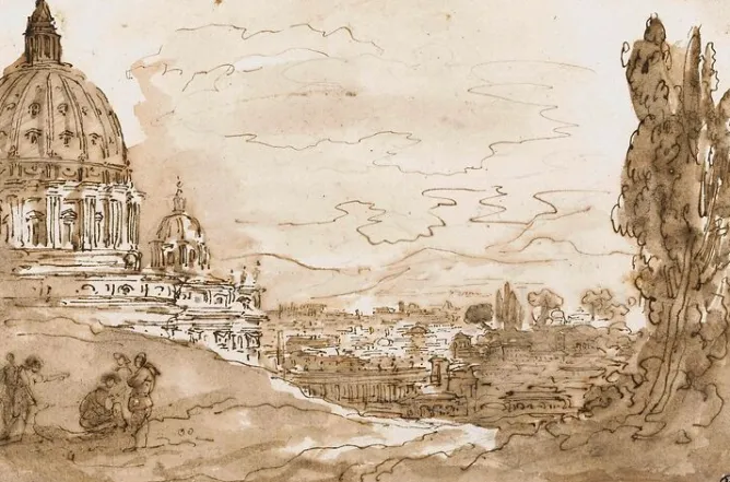 Boutiques de musées Le dôme de Saint-Pierre de Rome, vu du Janicule (panneaux acryliques) Best