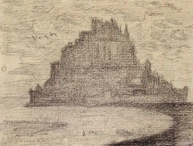 Boutiques de musées Le Mont de Saint-Michel dans la brume (panneaux aluminium)