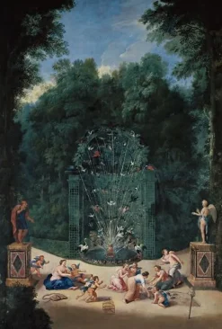 Boutiques de musées L’Entrée du Labyrinthe dans les jardins de Versailles (toiles encadrées) Sale
