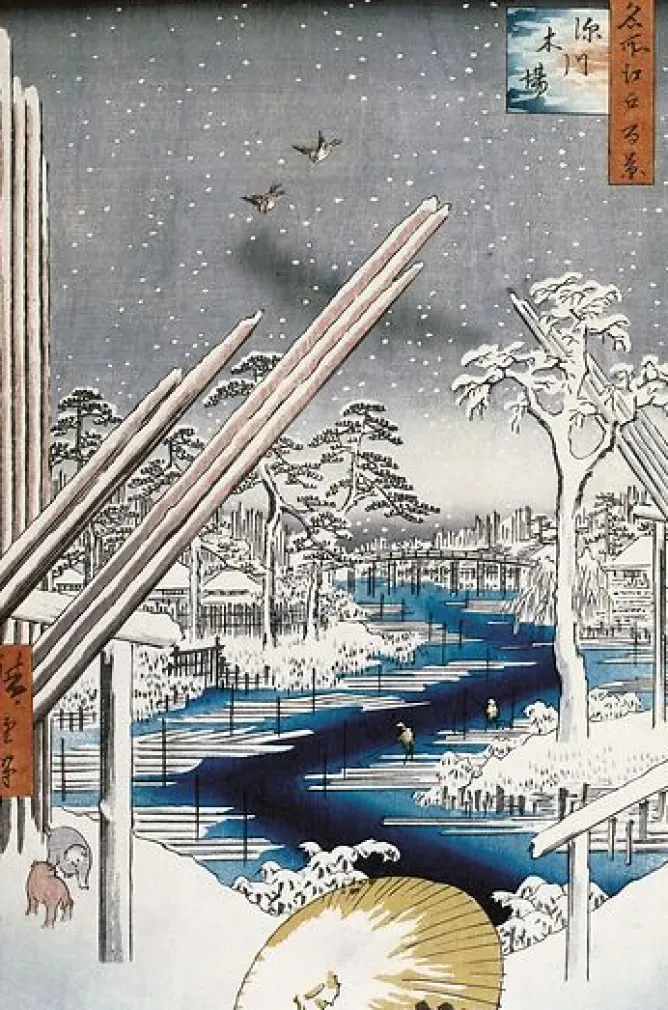 Affiches D'Art|Toiles Sans Cadre<Boutiques de musées Le quartier des charpentiers à Fukagawa, 1797-1858 (affiches d'art)