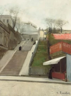 Toiles Encadrées|Affiches D'Art Encadrées<Boutiques de musées Le Sacré-Coeur en construction (toiles encadrées)
