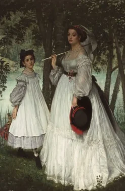 Boutiques de musées Les deux soeurs ; dit aussi Portraits dans un parc (panneaux aluminium) Hot