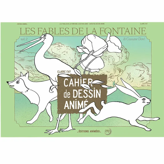 Livres Jeunesse<Boutiques de musées Les fables de La Fontaine et Gustave Doré - Cahier de dessin animé